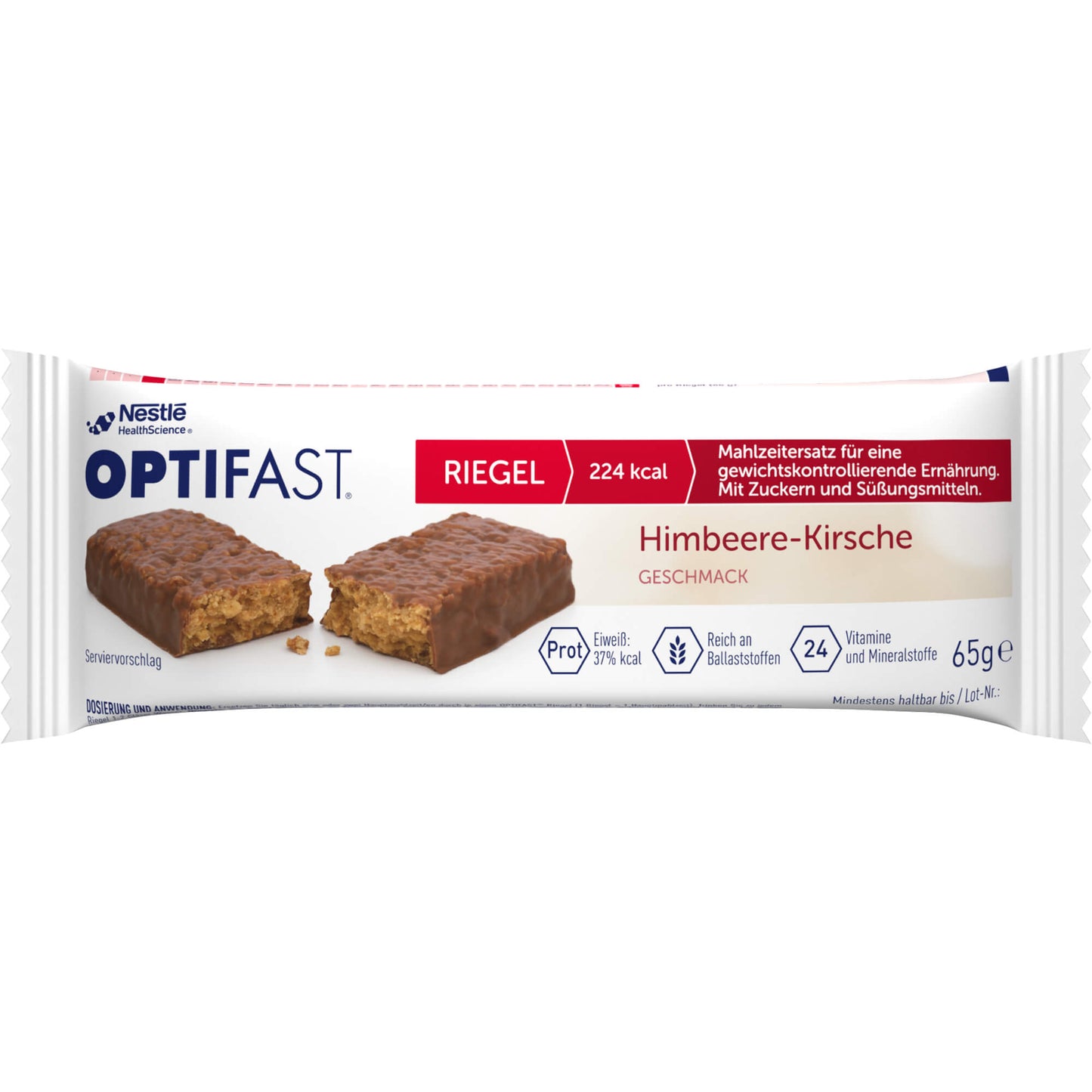 OPTIFAST Riegel Himbeere-Kirsche 6X65 g