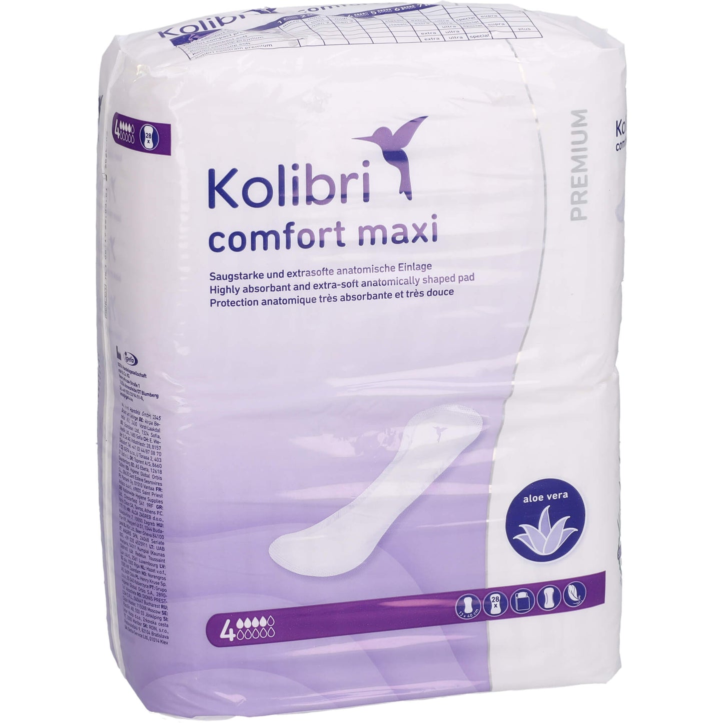 KOLIBRI comfort premium Einlagen maxi 28 St