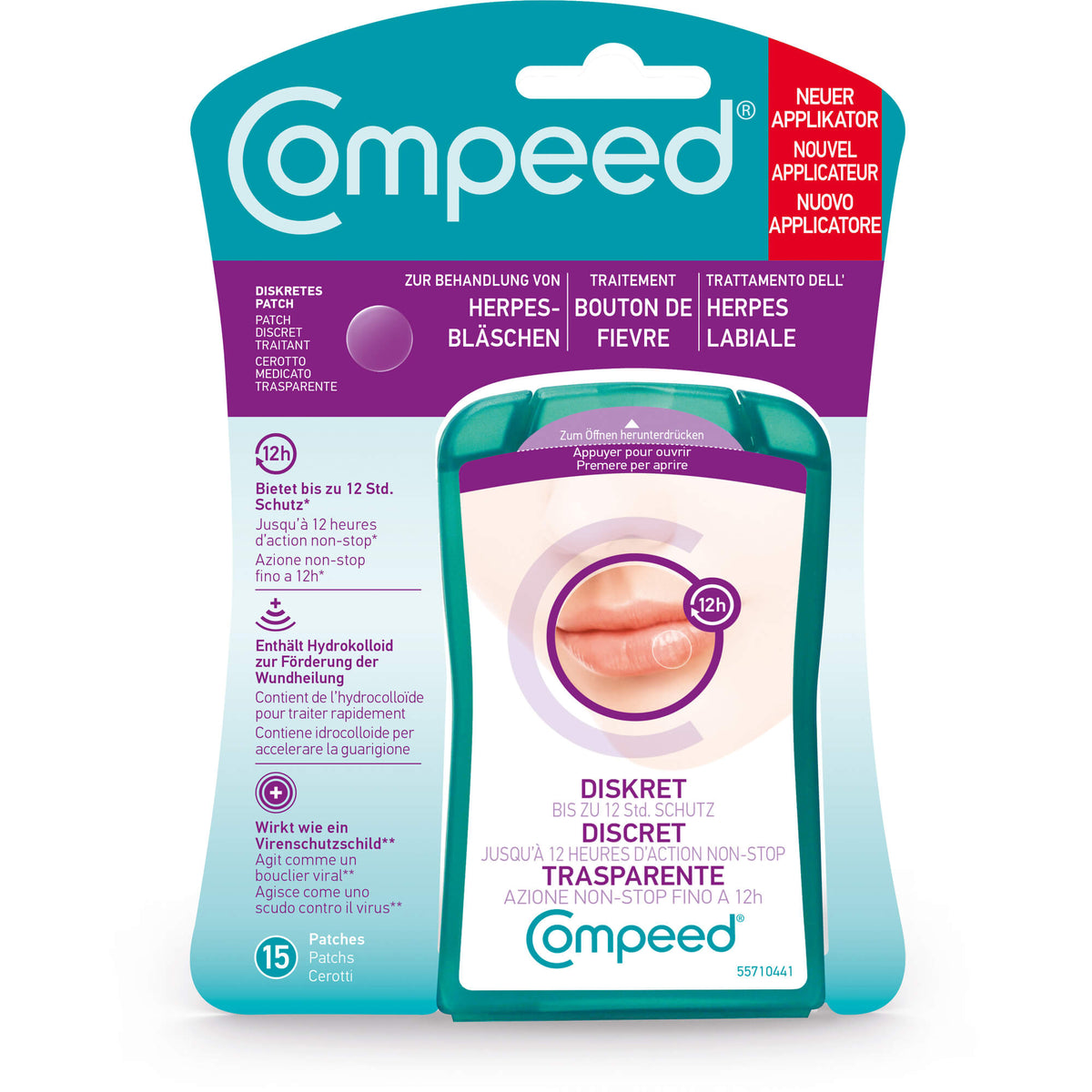 COMPEED Herpesbl�schen Patch Applikator HRA 15 St