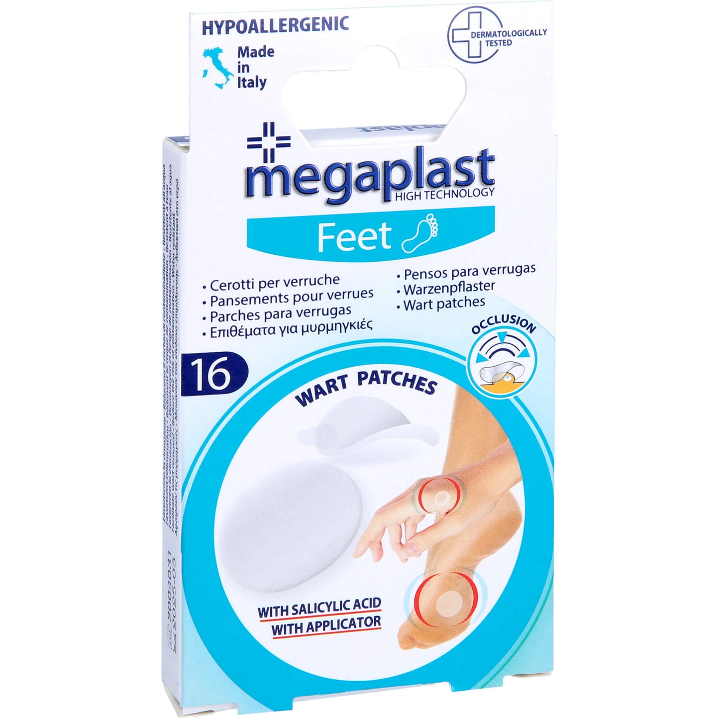 WARZENPFLASTER 2 Größen 1,2 cm+1,9 cm megaplast 16 St