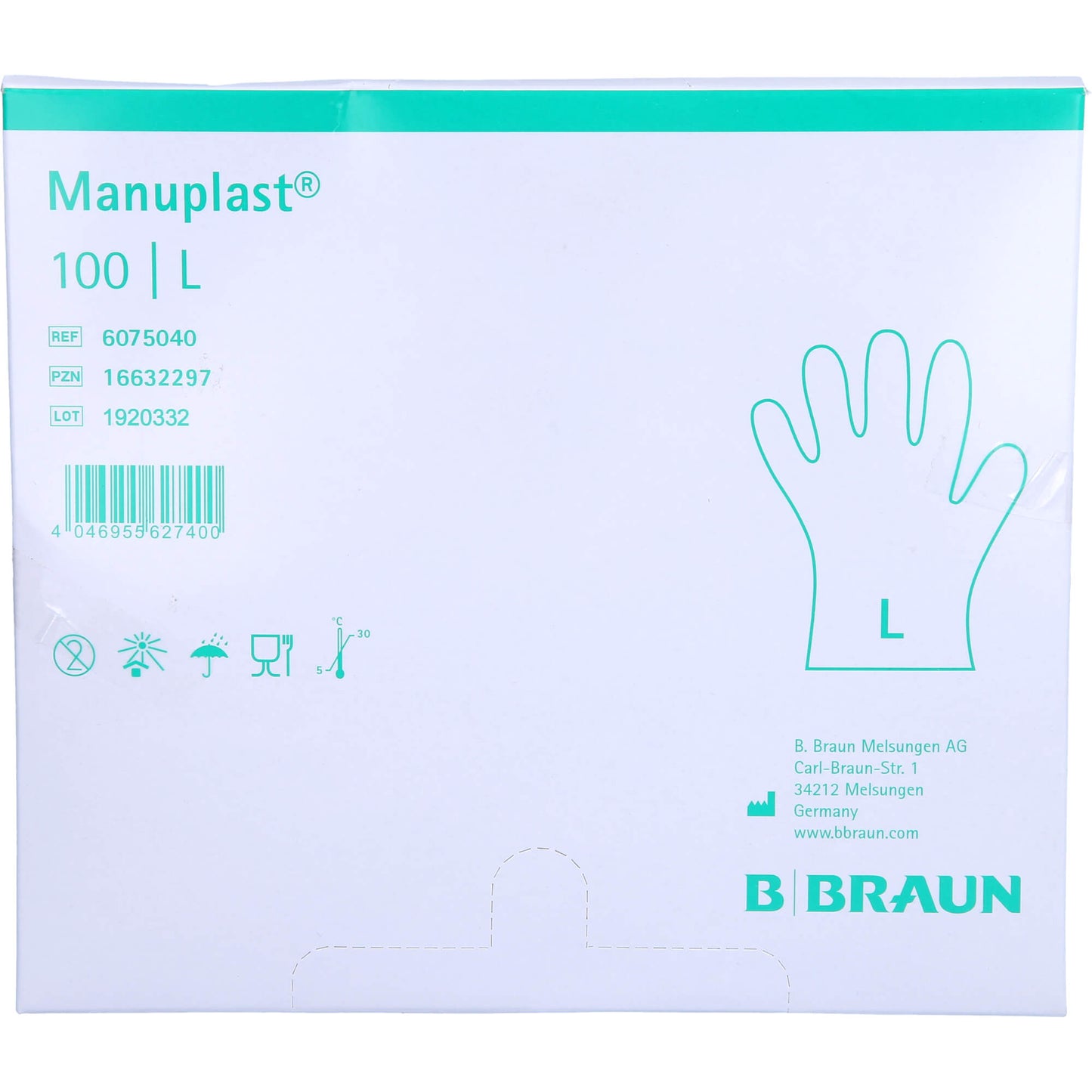 MANUPLAST Einmal Handschuhe PE Gr.L 100 St