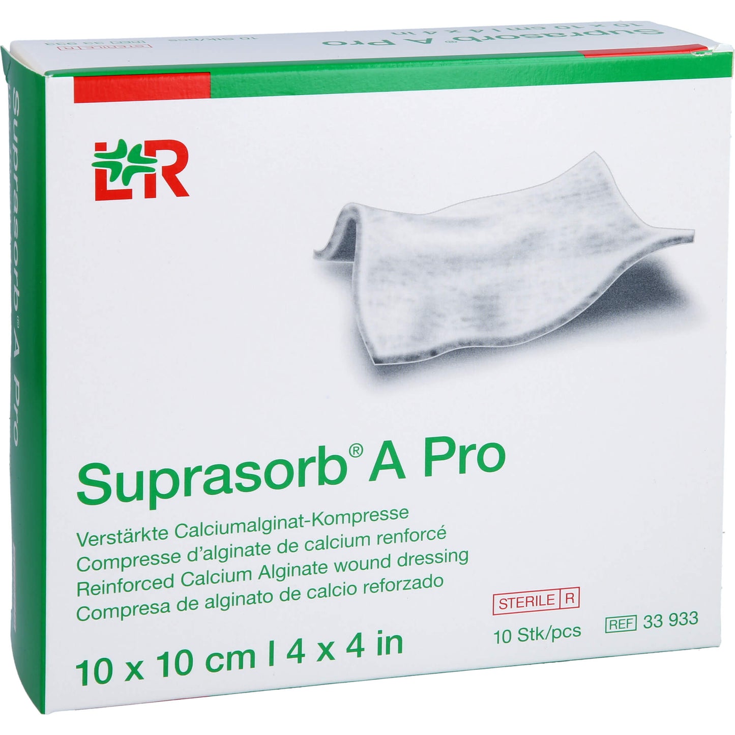 SUPRASORB A Pro Calciumalginat Kompr.10x10 cm 10 St