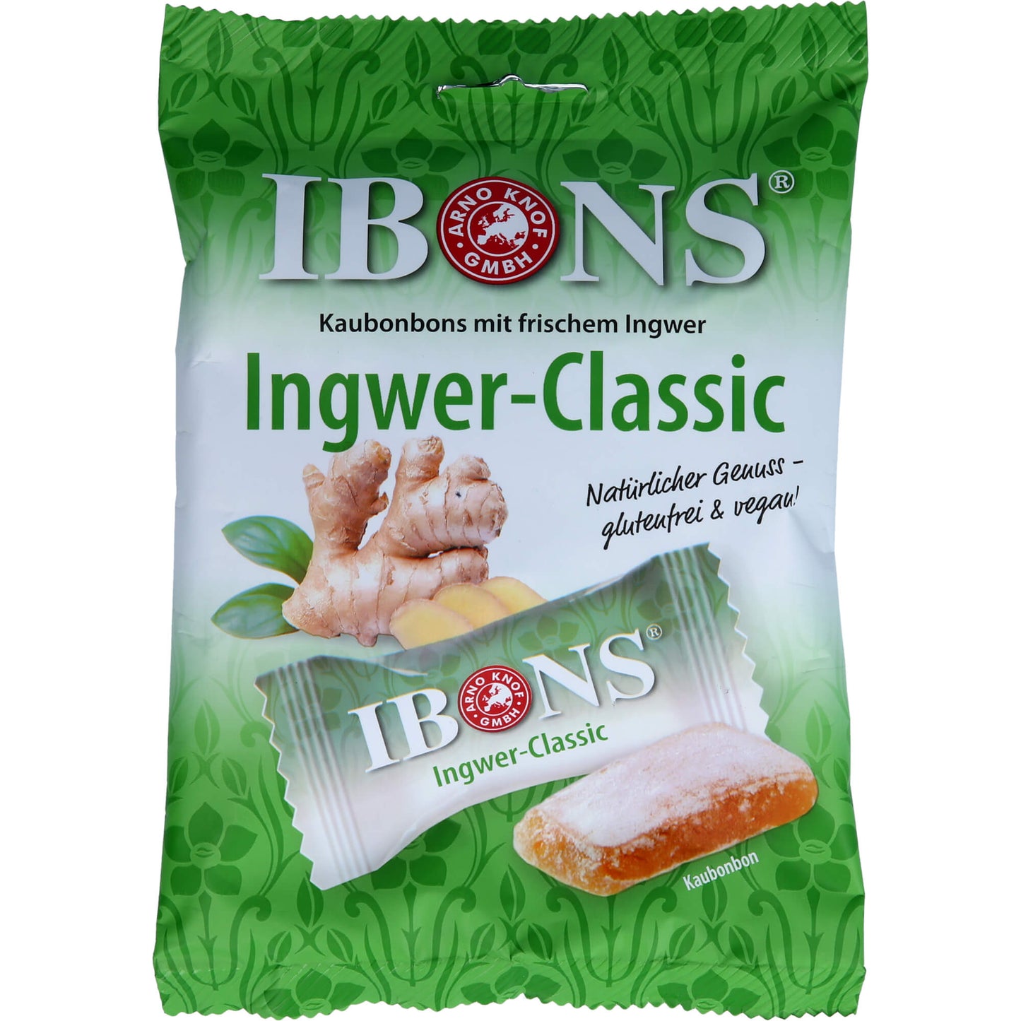 IBONS Ingwer Classic Tüte Kaubonbons 92 g