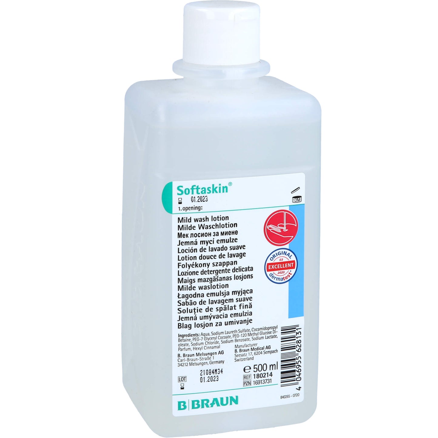 SOFTASKIN Waschlotion Spenderflasche 500 ml