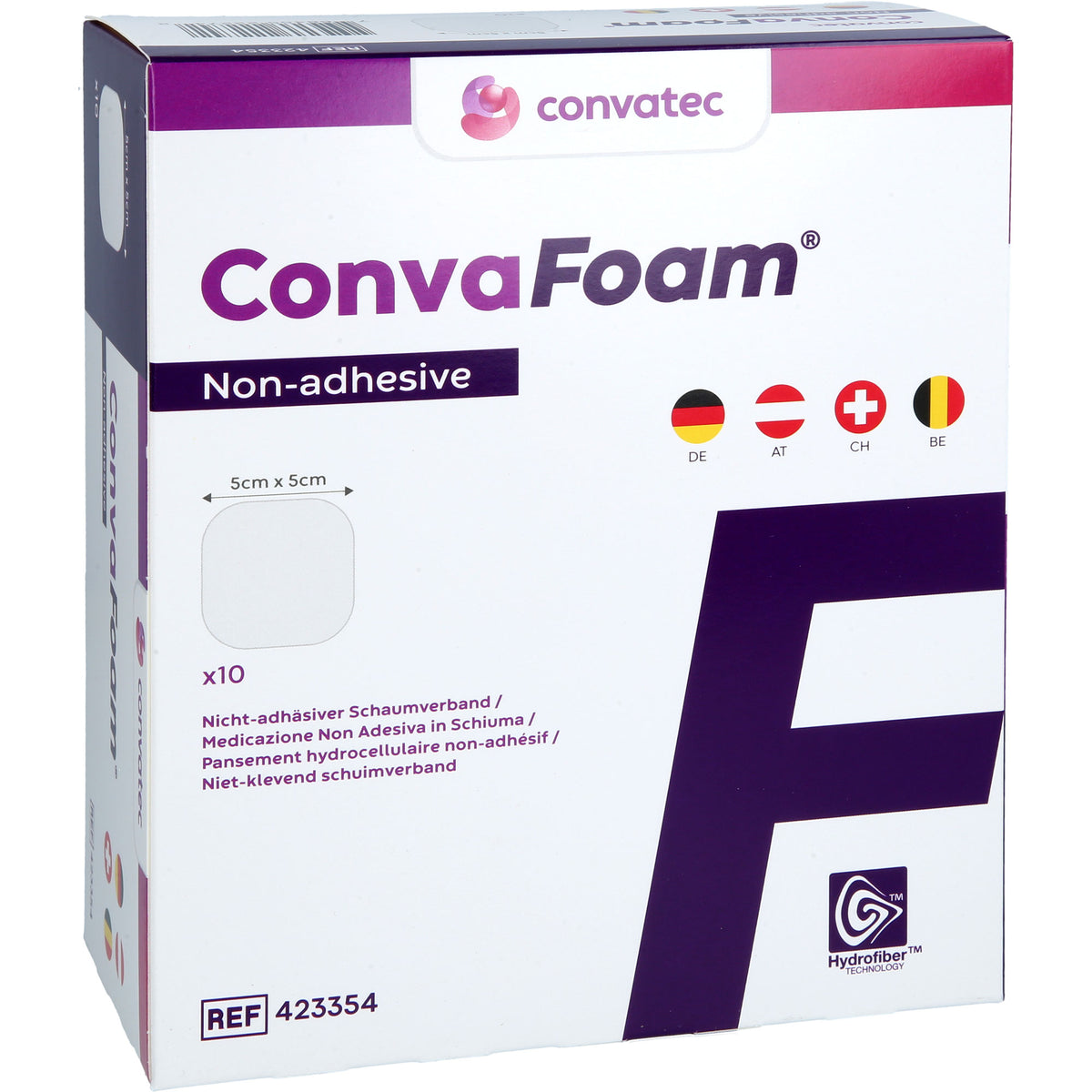 CONVAFOAM Schaumverband nicht-adhäsiv 5x5 cm 10 St