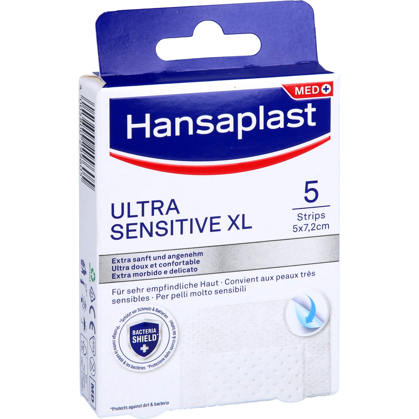 HANSAPLAST Ultra Sensitive Wundverband 5x7,2 cm XL 5 St