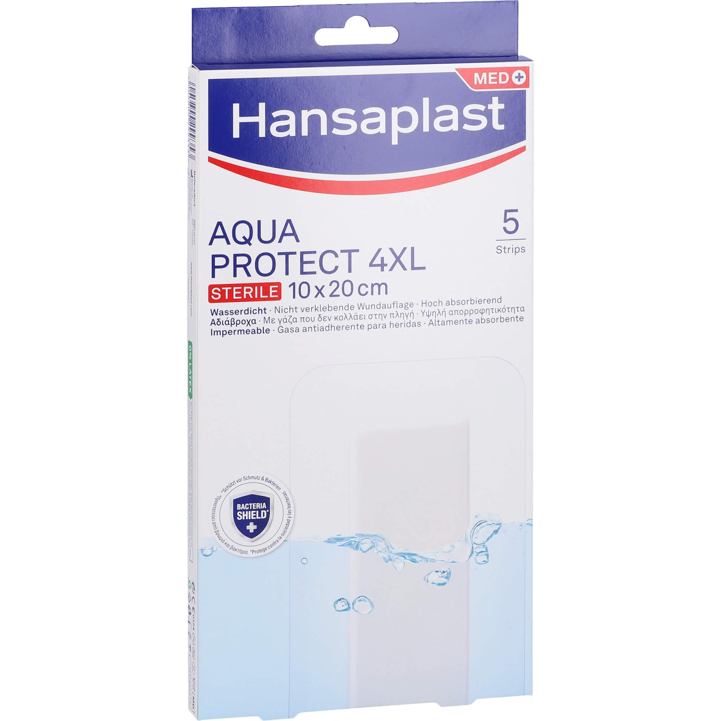 HANSAPLAST Aqua Protect Wundverb.steril 10x20 cm 5 St