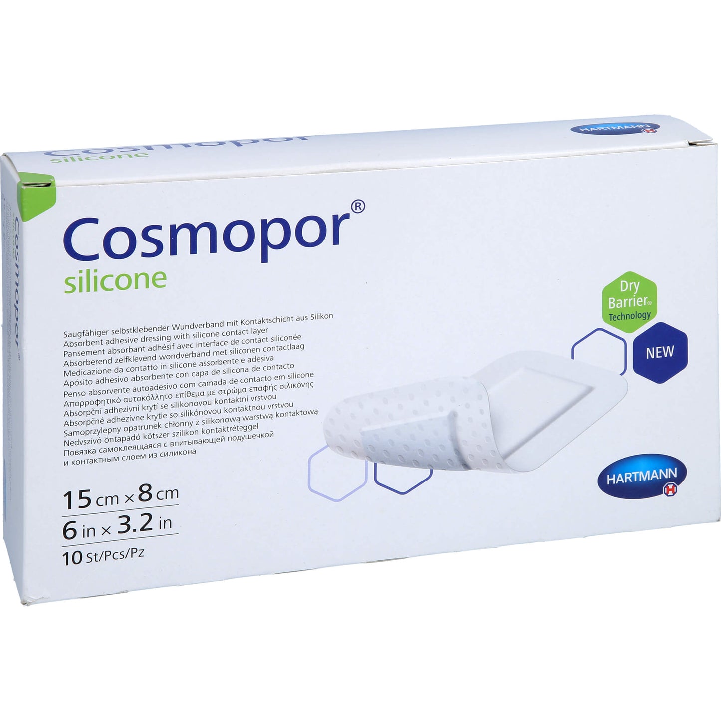 Cosmopor silicone 15x8cm P10 10 ST