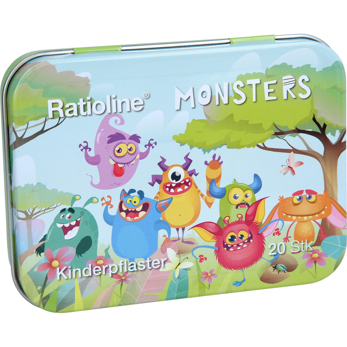 RATIOLINE Kinderpflaster Strips 3 Größen Blechbox 20 St
