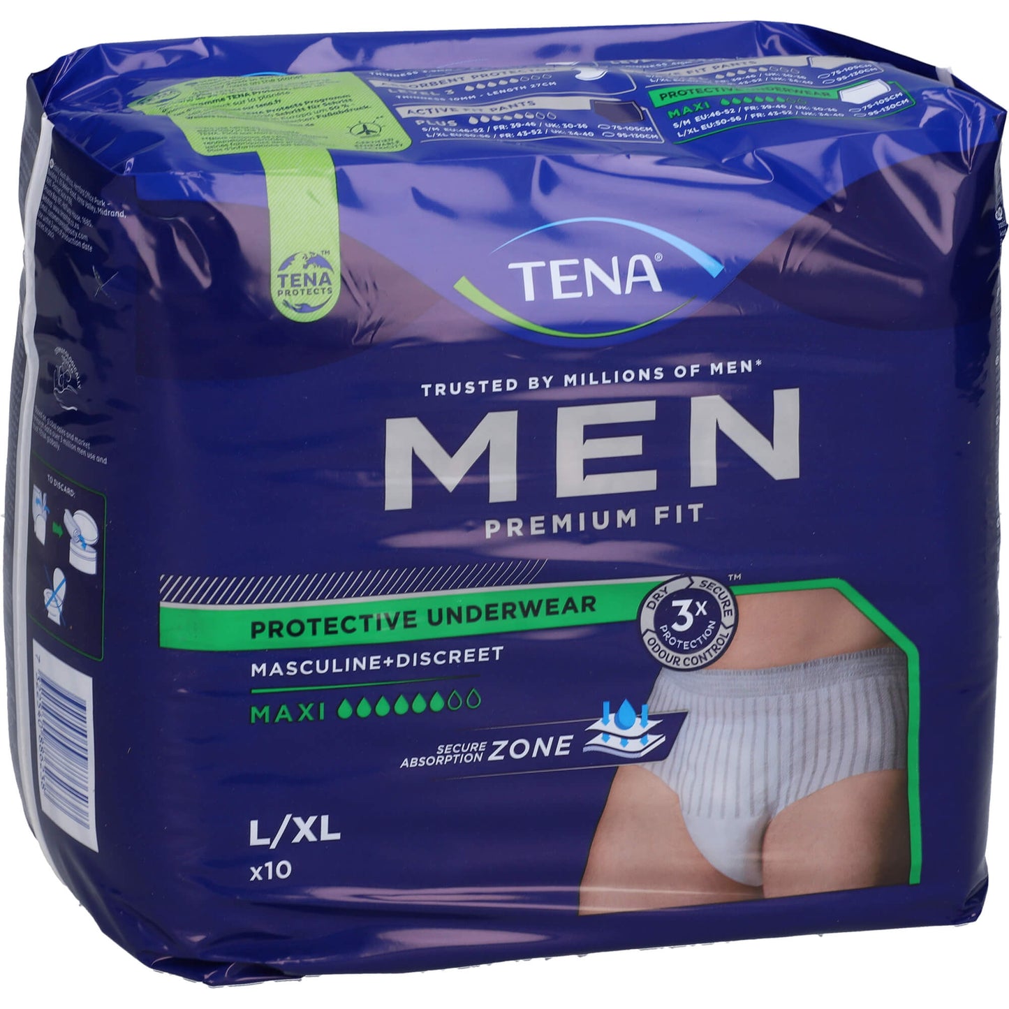 TENA MEN Premium Fit Inkontinenz Pants maxi L/XL 10 St