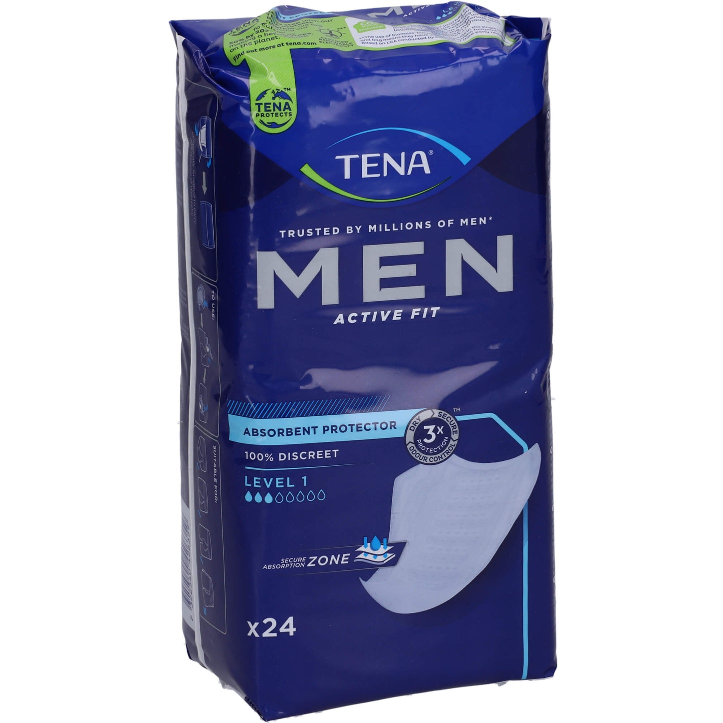 TENA MEN Active Fit Level 1 Inkontinenz Einlagen 24 St