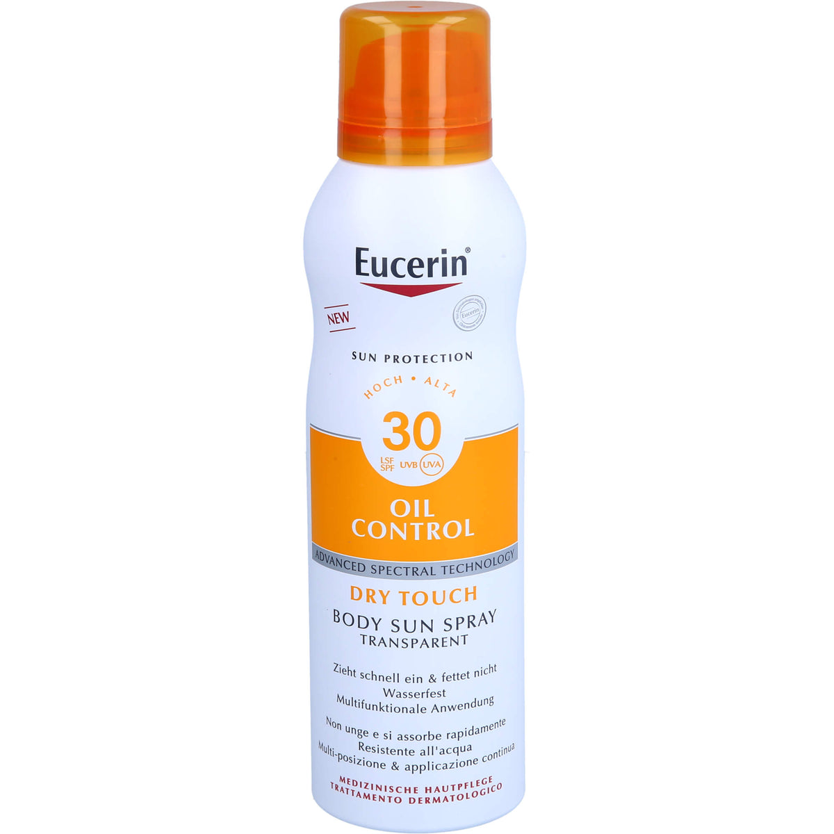 EUCERIN Sun Oil Control Body Transp.Aerosol LSF 30 200 ml