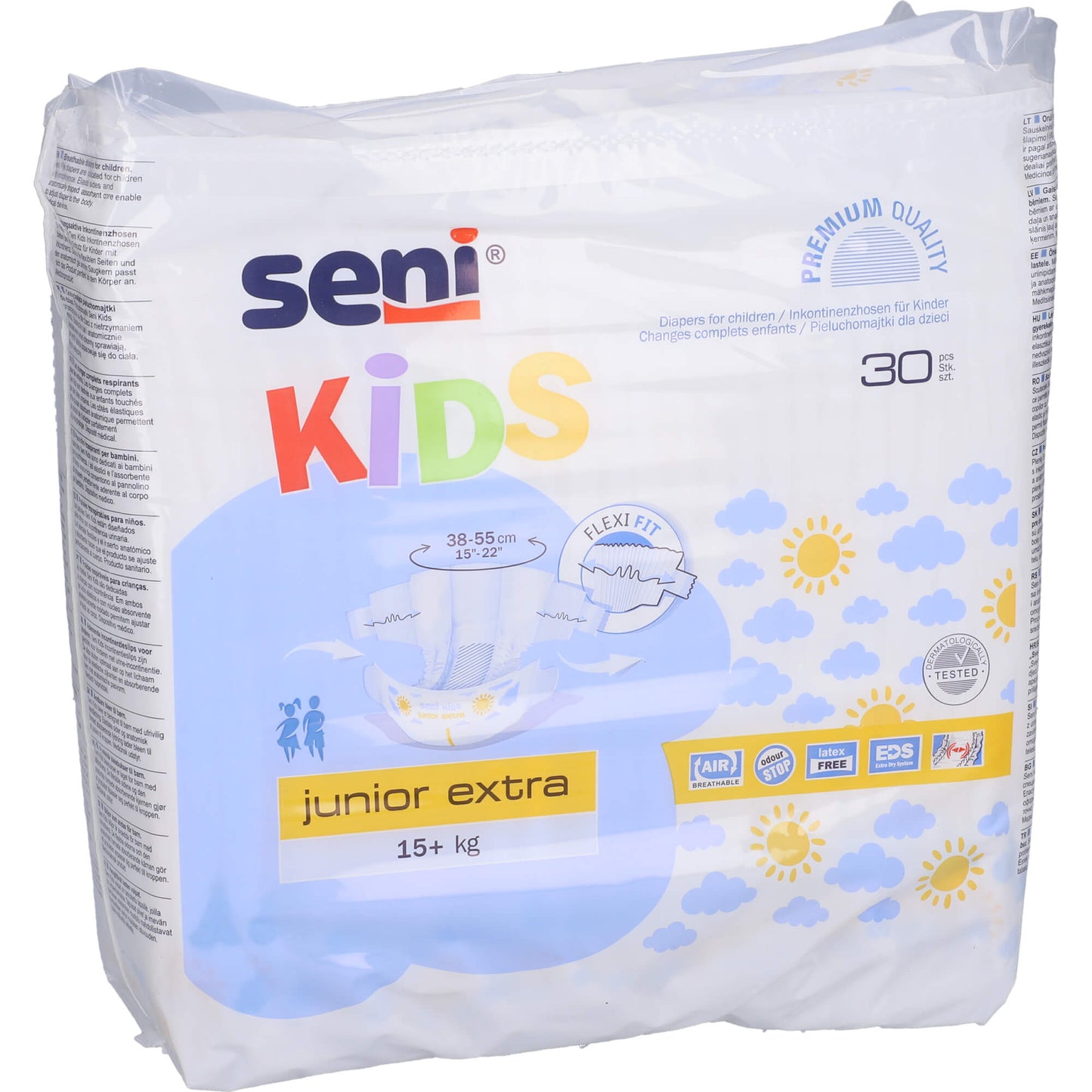 SENI Kids Junior Inkontinenzslip extra 15+ kg 30 St