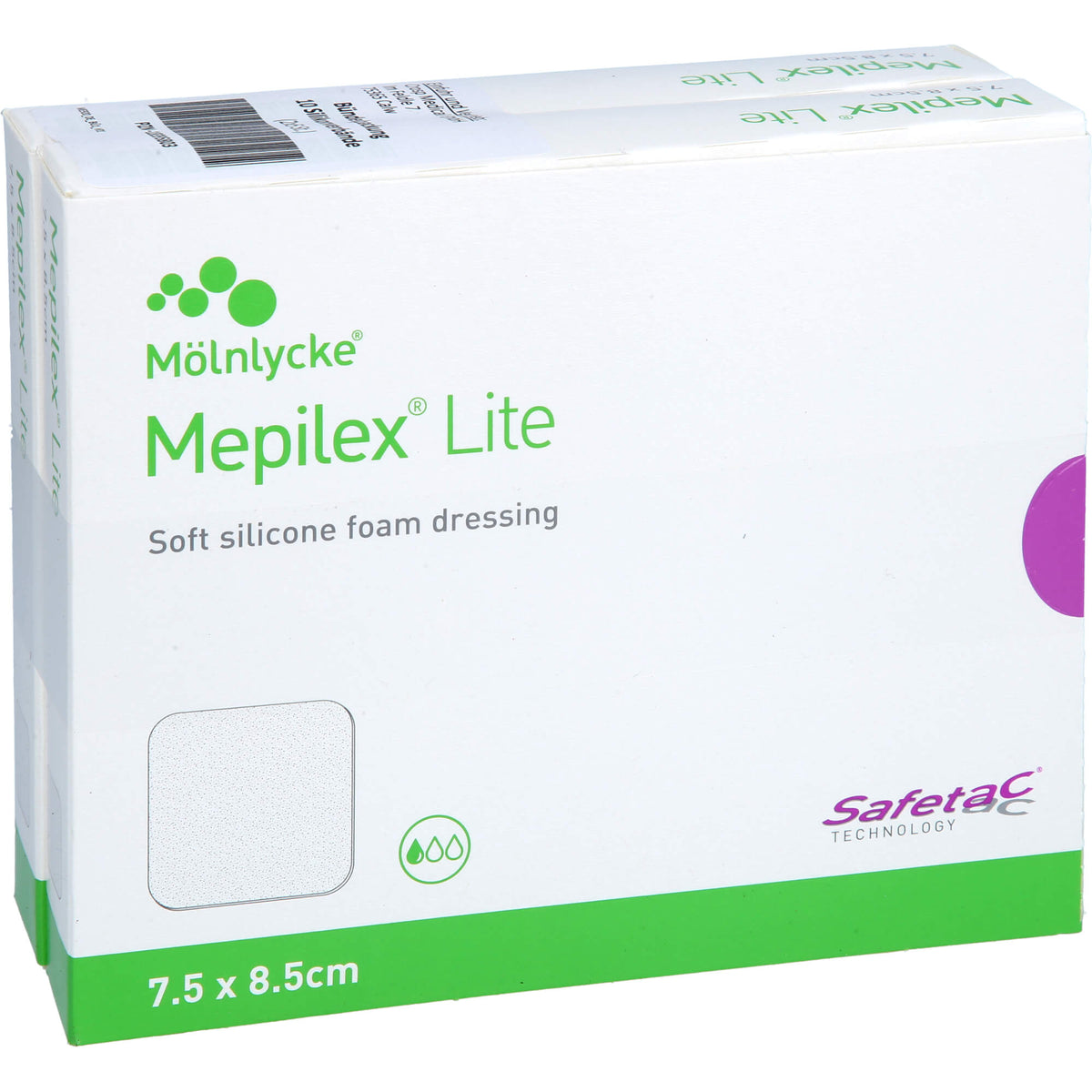 MEPILEX Lite Schaumverband 7,5x8,5 cm steril 10 St