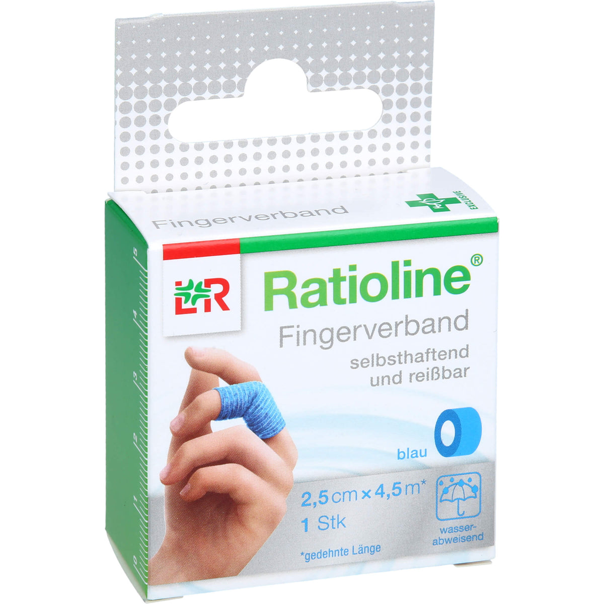 RATIOLINE selbsthaft.Fingerv.2,5cmx4,5m blau 1 St