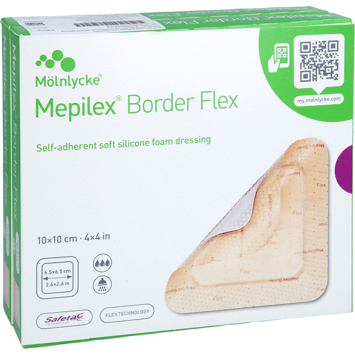 MEPILEX Border Flex Schaumverb.haft.10x10 cm 10 St