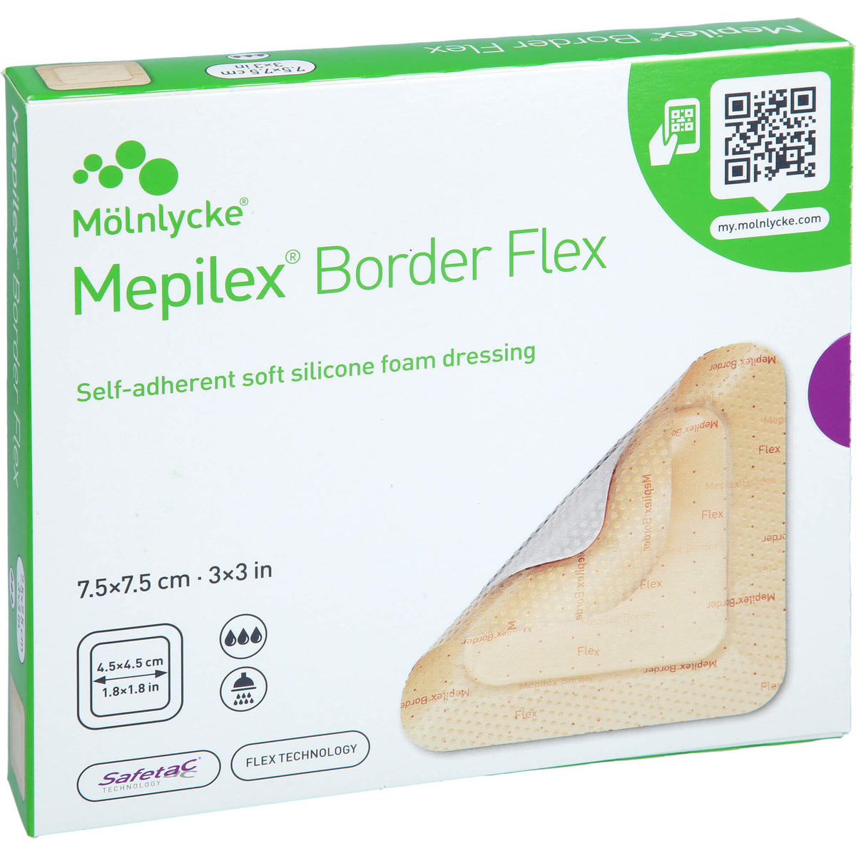 MEPILEX Border Flex Schaumverb.haft.7,5x7,5 cm 5 St