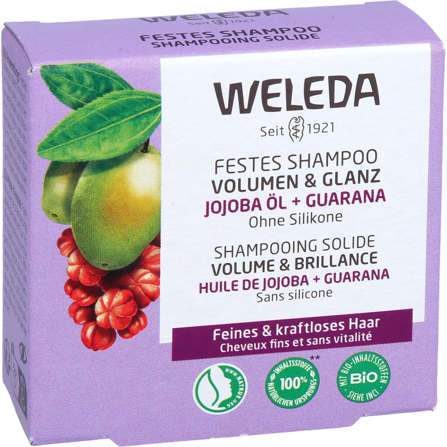 WELEDA festes Shampoo Volumen & Glanz 50 g