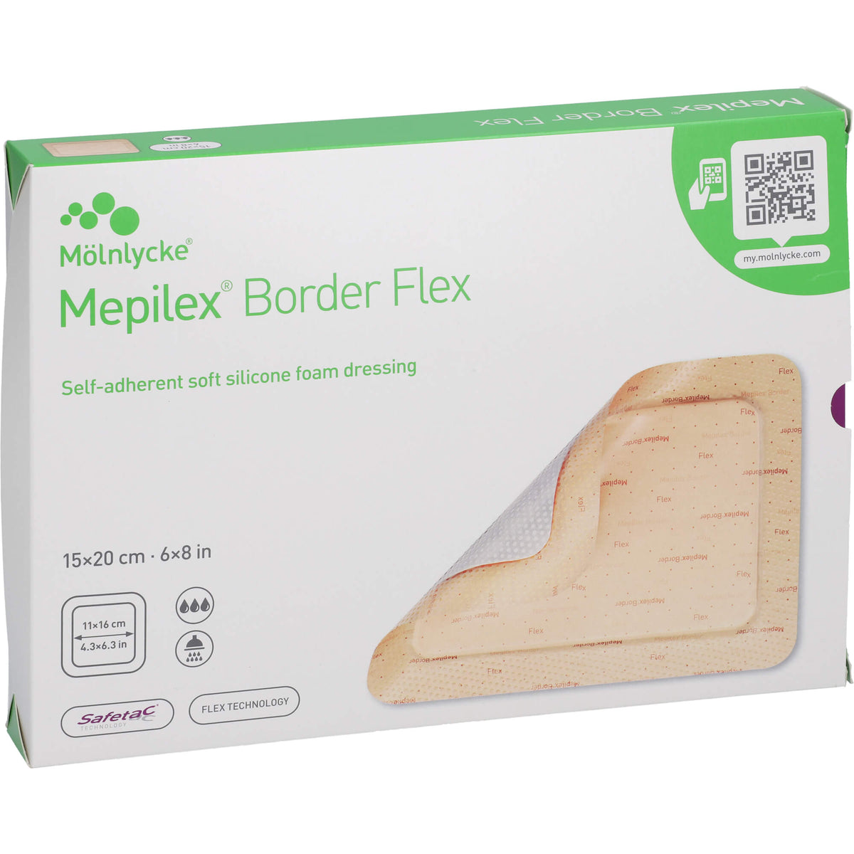 MEPILEX Border Flex Schaumverb.haft.15x20 cm 10 St