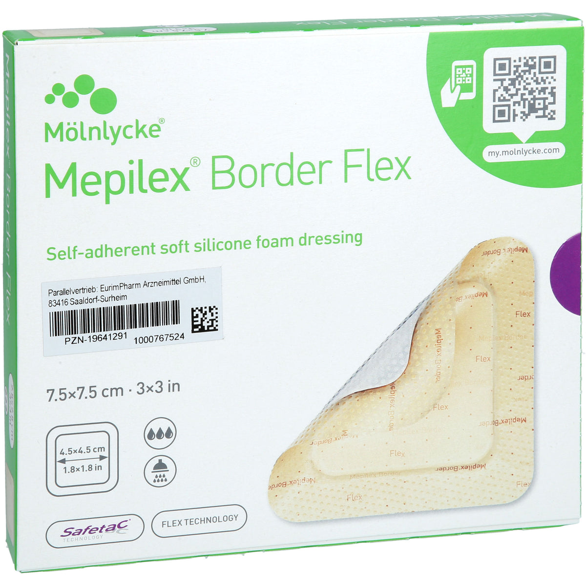 MEPILEX Border Flex Schaumverb.haft.7,5x7,5 cm 5 St