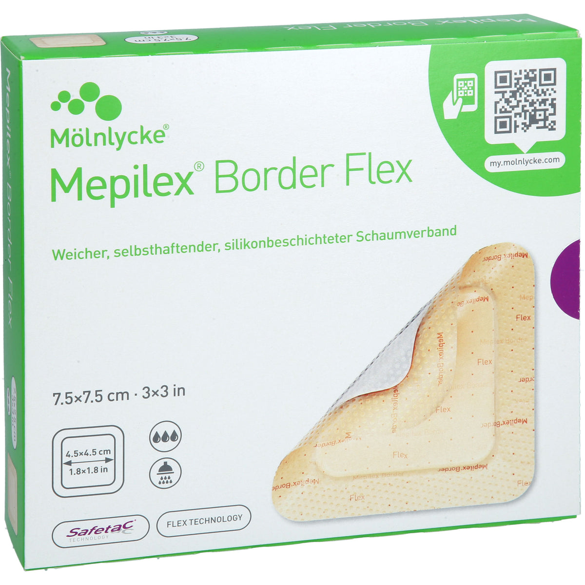 MEPILEX Border Flex Schaumverb.haft.7,5x7,5 cm 10 St