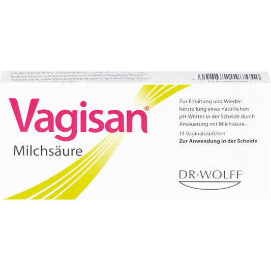 VAGISAN Milchsäure Vaginalzäpfchen 14 St