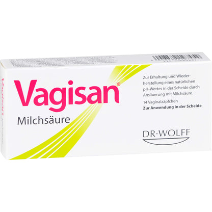 VAGISAN Milchsäure Vaginalzäpfchen 14 St