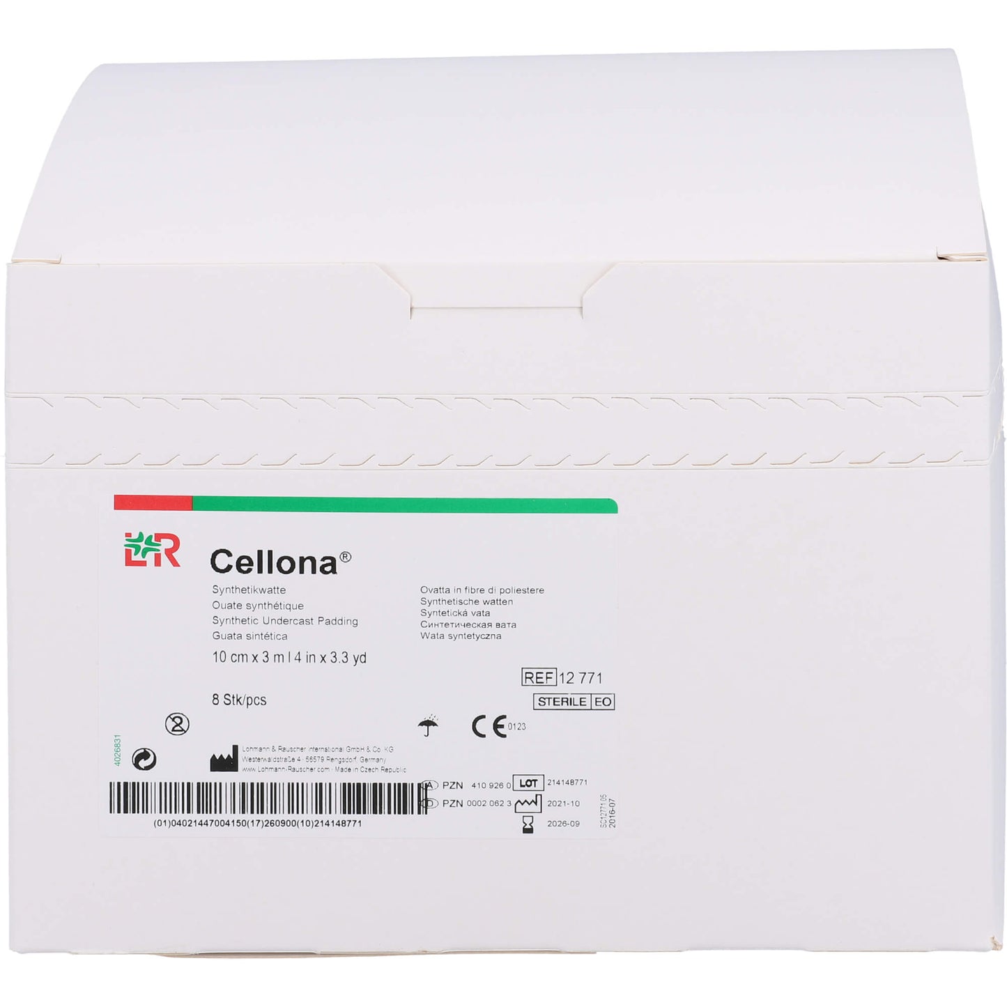 CELLONA Synthetikwatte steril 10 cmx3 m 8 St