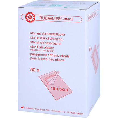 RUDAVLIES-steril Verbandpflaster 6x10 cm 50 St
