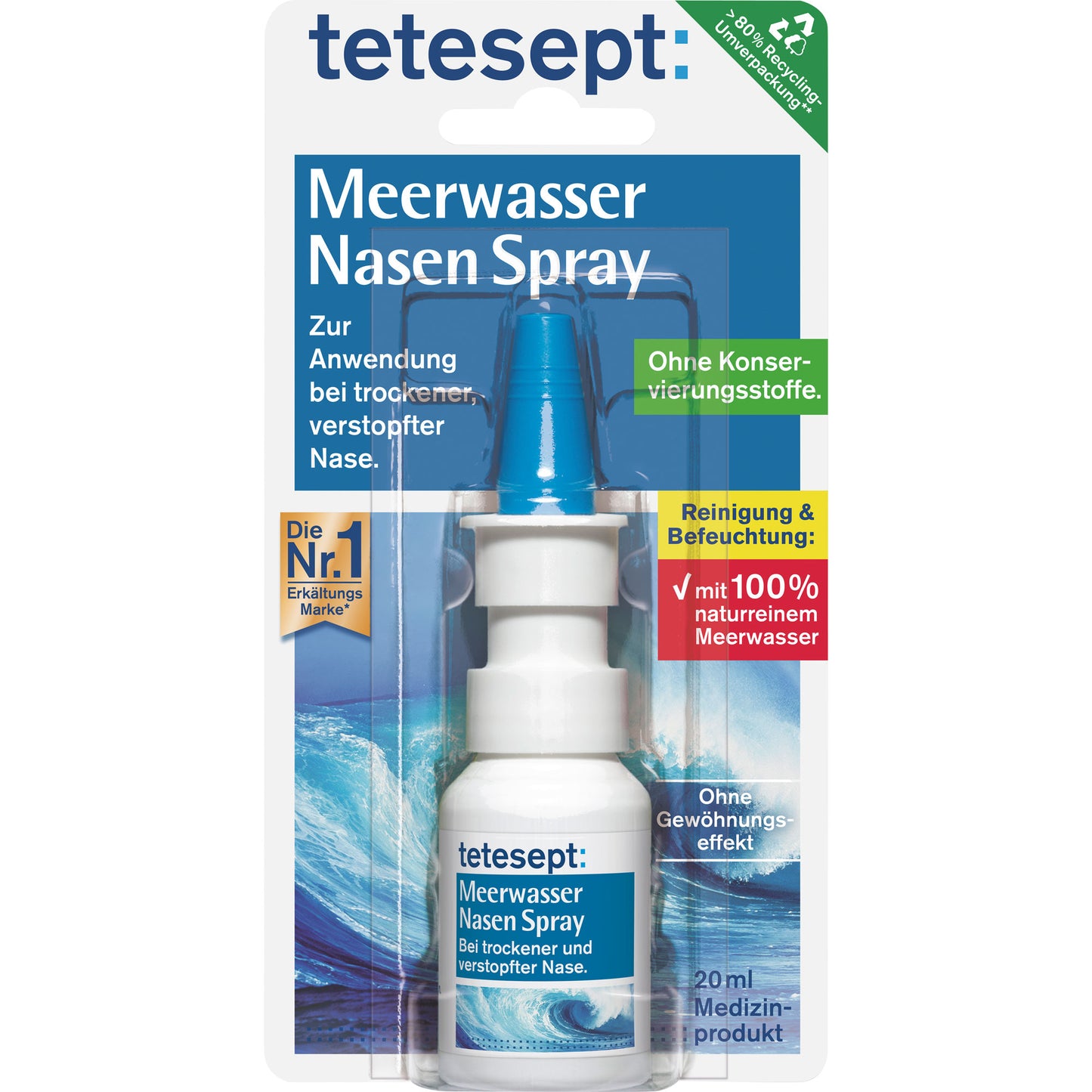 TETESEPT Meerwasser Nasenspray 20 ml