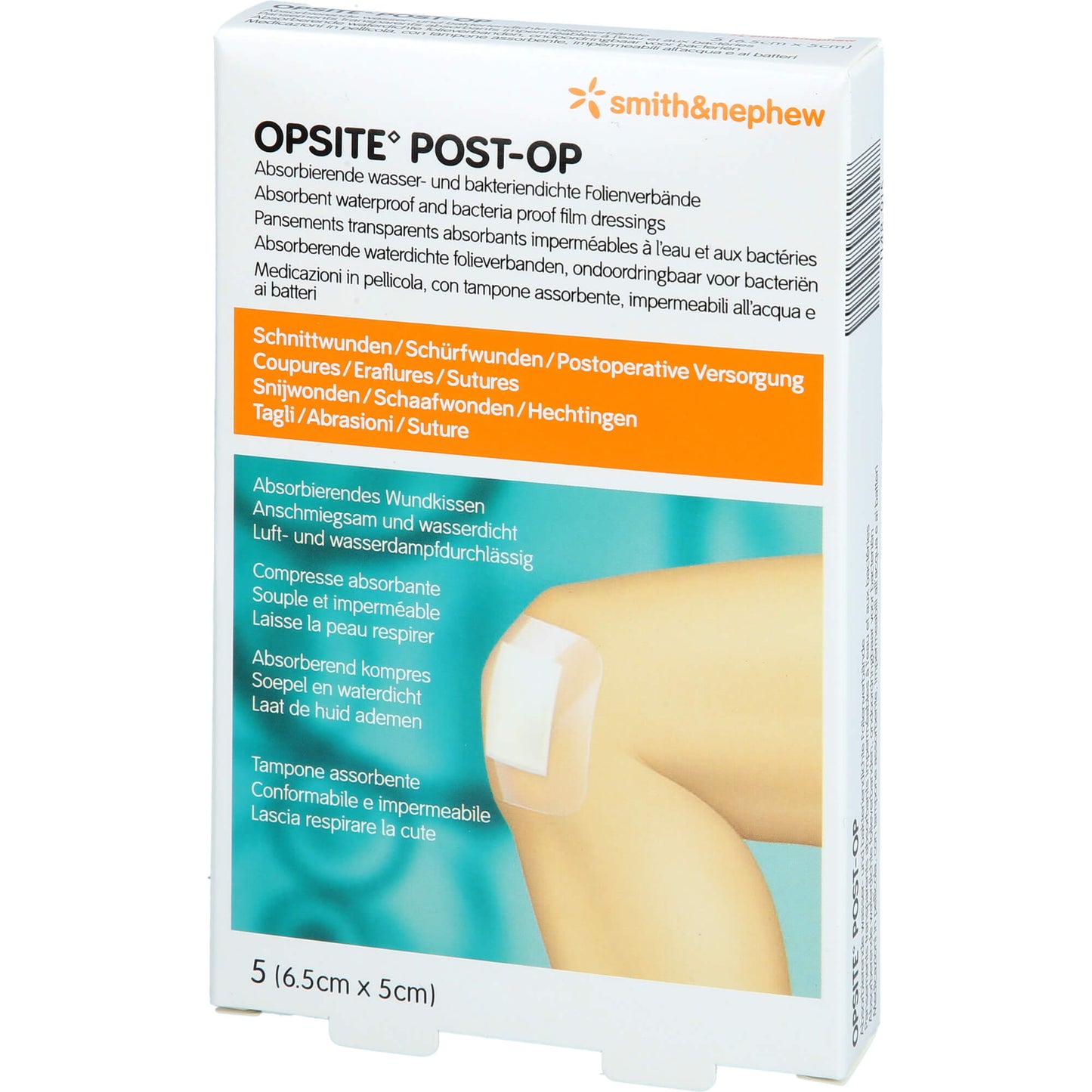 OPSITE Post-OP 5x6,5 cm Verband 5 St