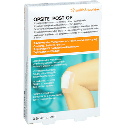 OPSITE Post-OP 5x6,5 cm Verband 5 St