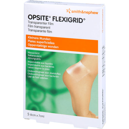 OPSITE Flexigrid transp.Wundverb.6x7 cm steril 5 St