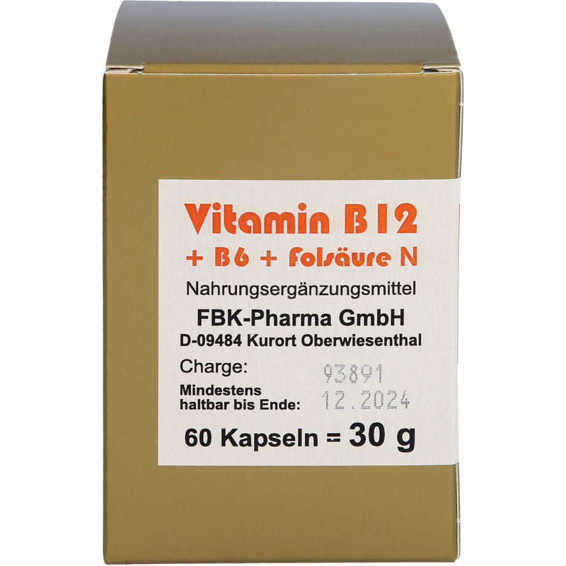 VITAMIN B12+B6+FOLS KOMP N 60 St