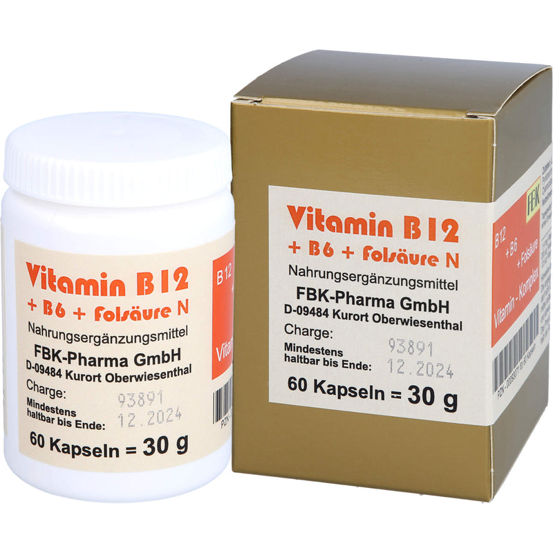 VITAMIN B12+B6+FOLS KOMP N 60 St