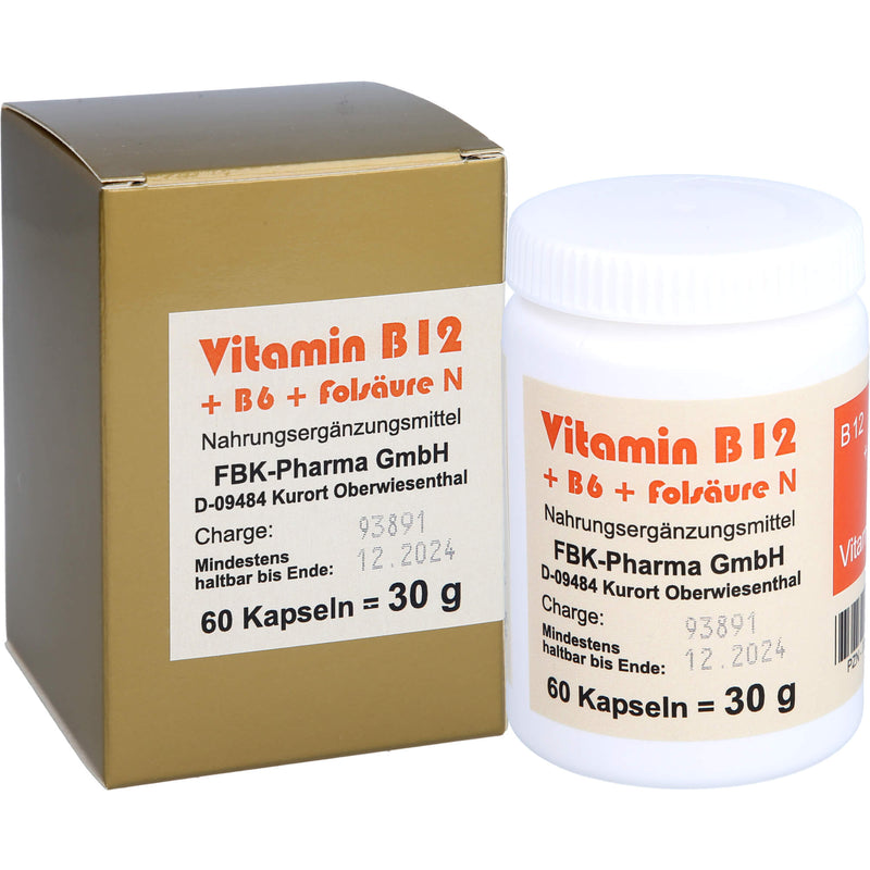 VITAMIN B12+B6+FOLS KOMP N 60 St