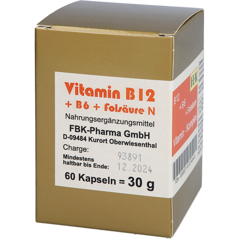 VITAMIN B12+B6+FOLS KOMP N 60 St