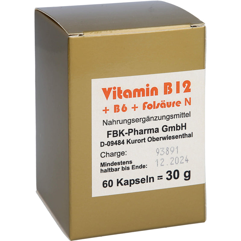 VITAMIN B12+B6+FOLS KOMP N 60 St