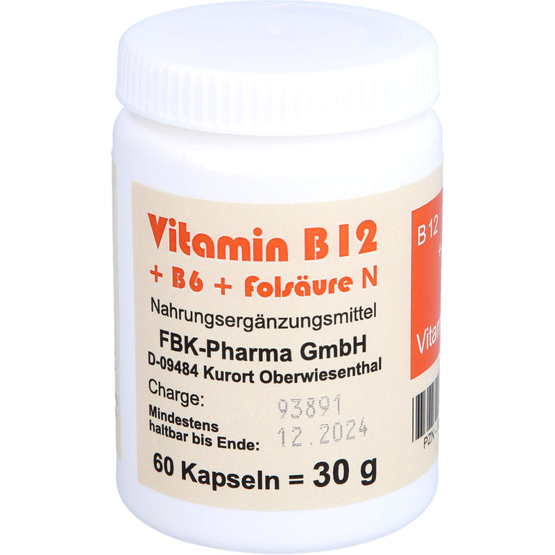 VITAMIN B12+B6+FOLS KOMP N 60 St