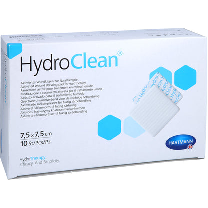 HYDROCLEAN Kompressen 7,5x7,5 cm steril 10 St