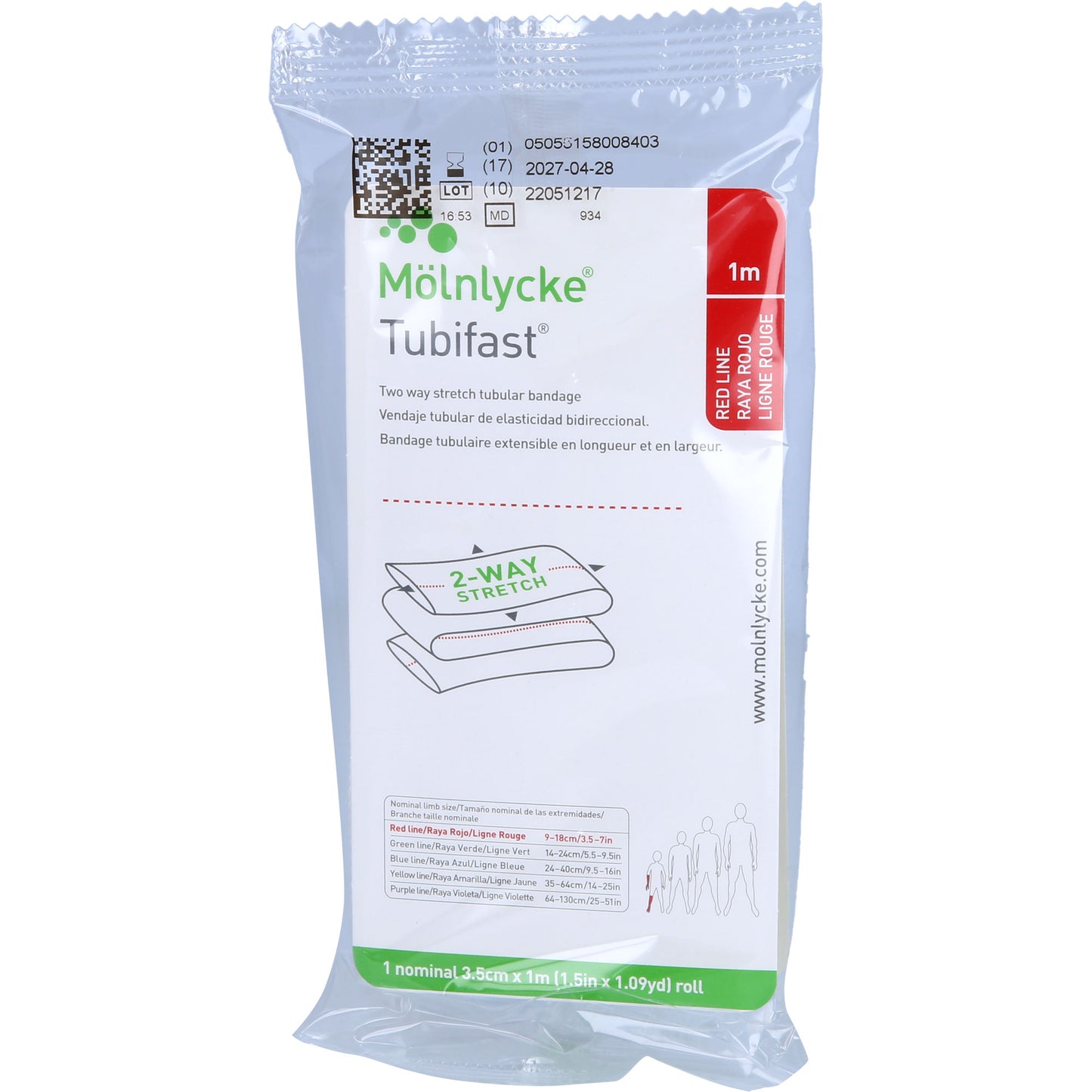 TUBIFAST 2-Way Stretch 3,5 cmx1 m rot 1 St