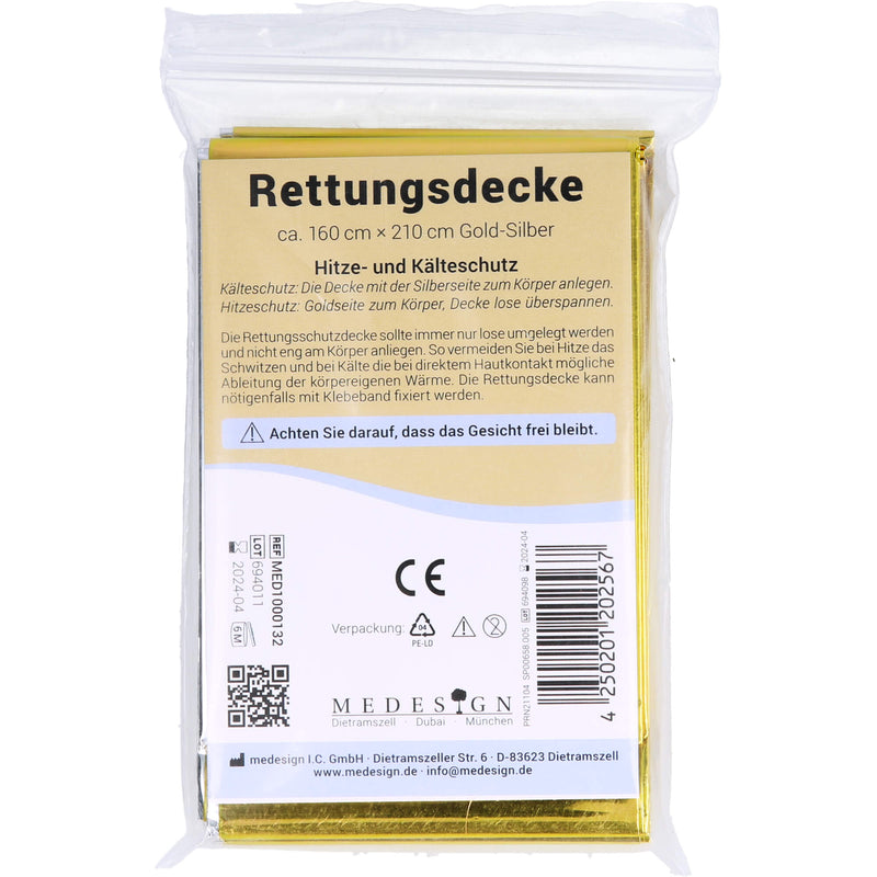 RETTUNGSDECKE GO SI220X160 1 St