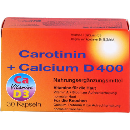 CAROTININ+Calcium D 400 Kapseln 30 St