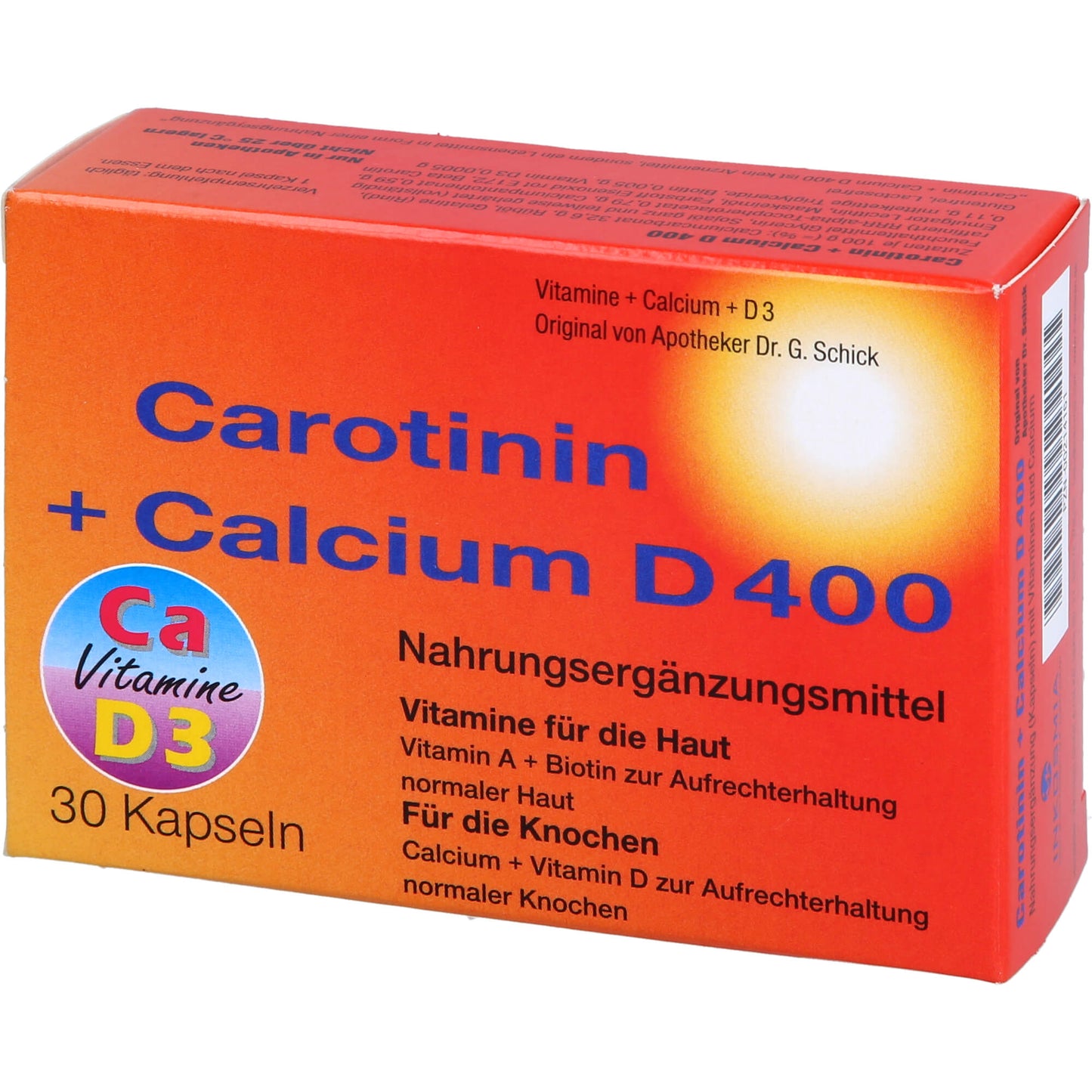 CAROTININ+Calcium D 400 Kapseln 30 St