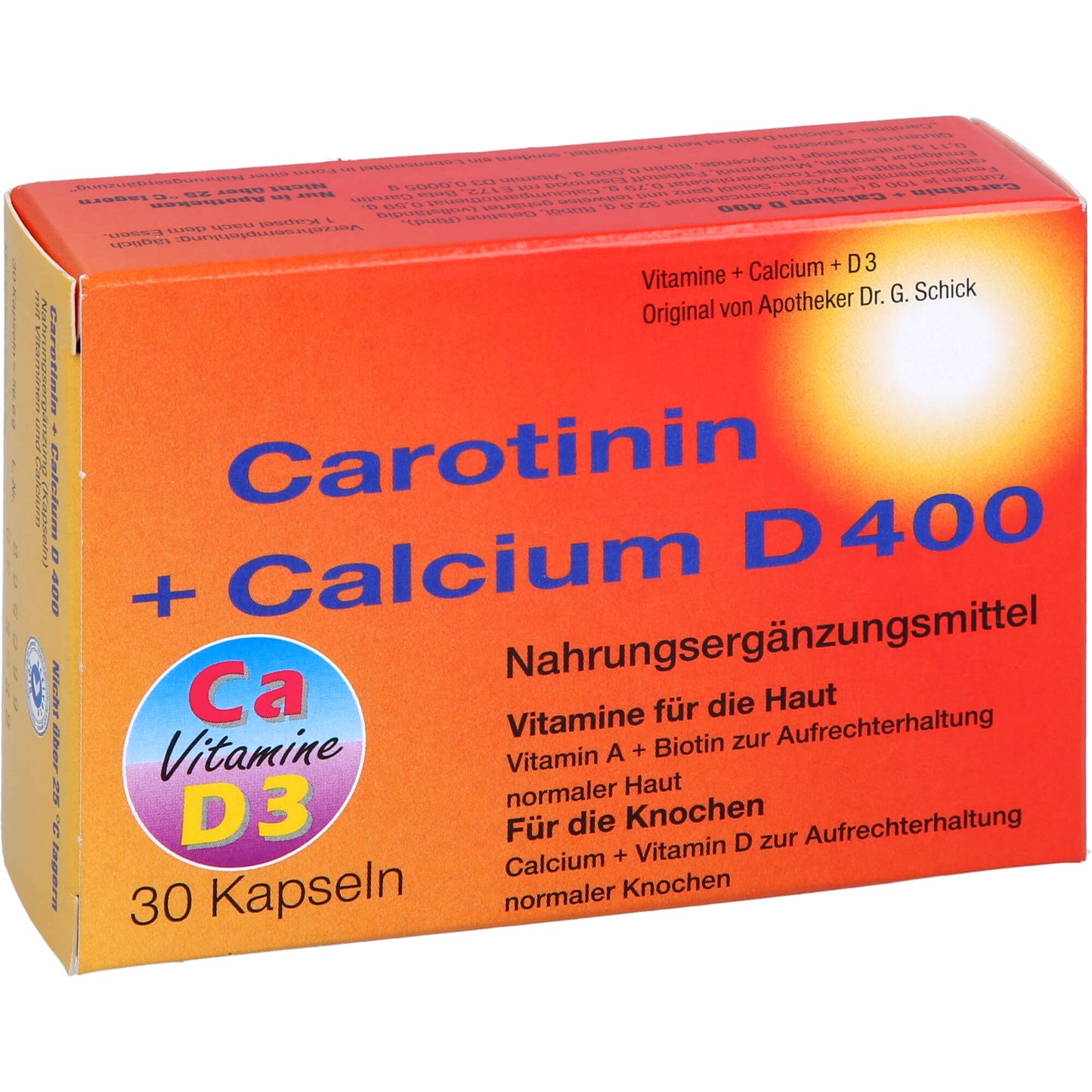 CAROTININ+Calcium D 400 Kapseln 30 St