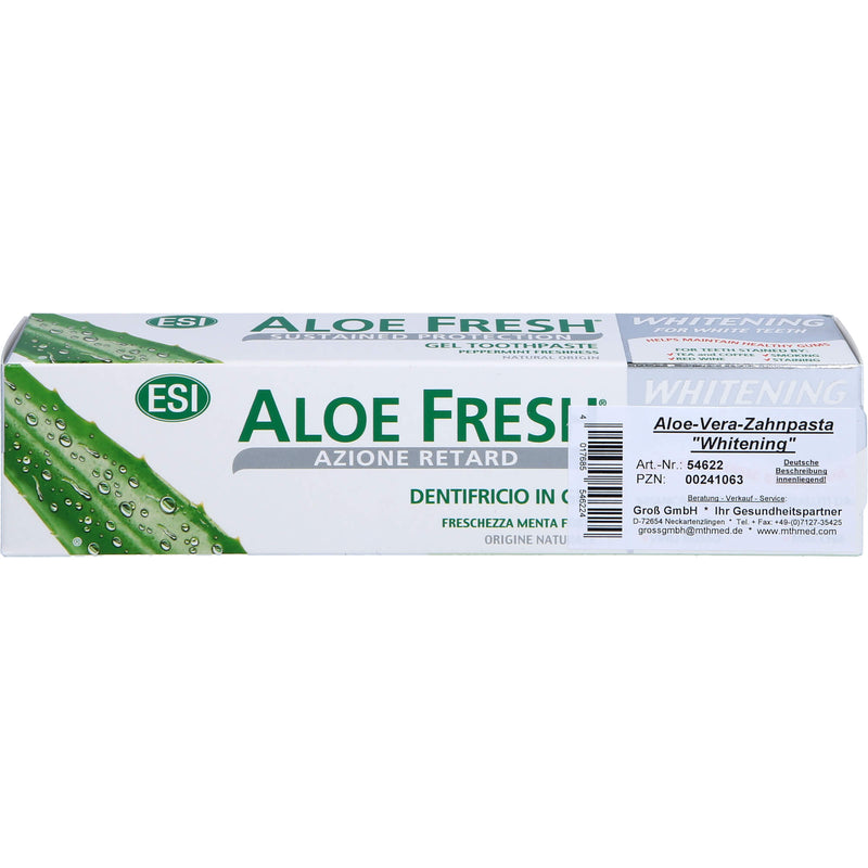 ALOE VERA ZAHNPASTA WHITE 100 ml