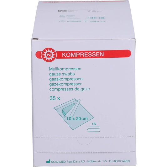MULLKOMPRESSEN 10x20 cm steril 16fach 35X2 St