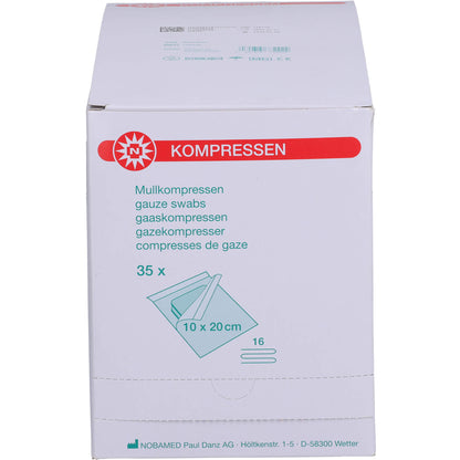 MULLKOMPRESSEN 10x20 cm steril 16fach 35X2 St