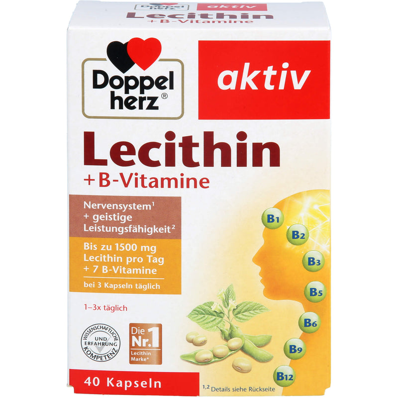 DOPPELHERZ LECITHIN+B-VITA 40 St