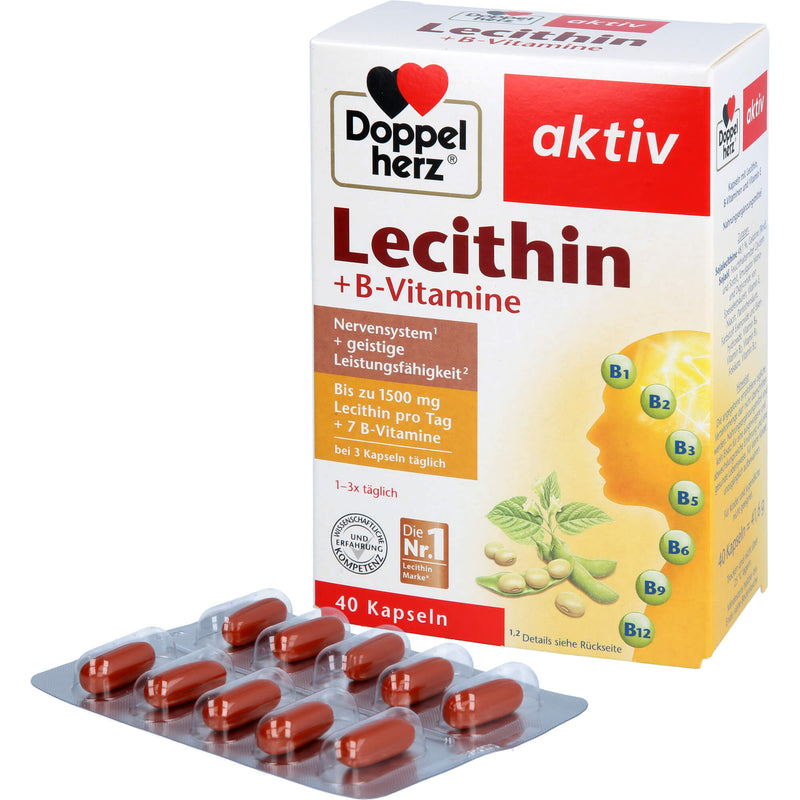 DOPPELHERZ LECITHIN+B-VITA 40 St